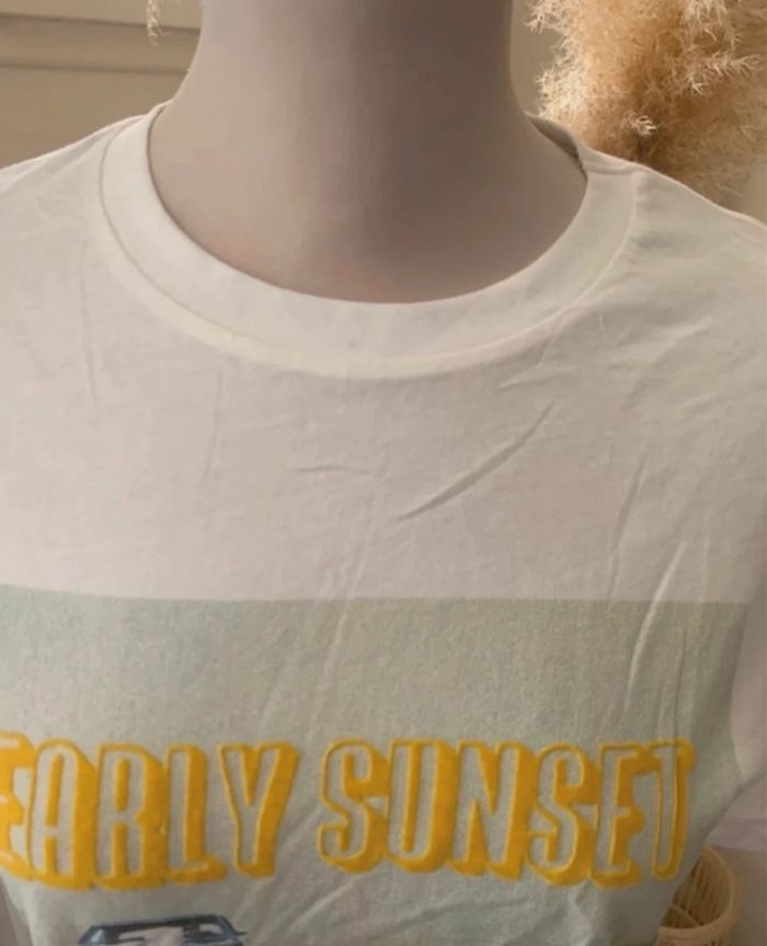 Tee-shirt imprimé, blanc, Pull&Bear - photo numéro 4