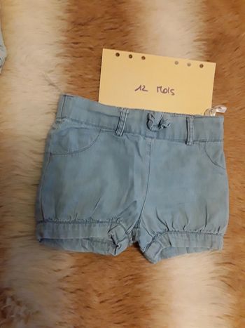 Short bébé fille 12 mois