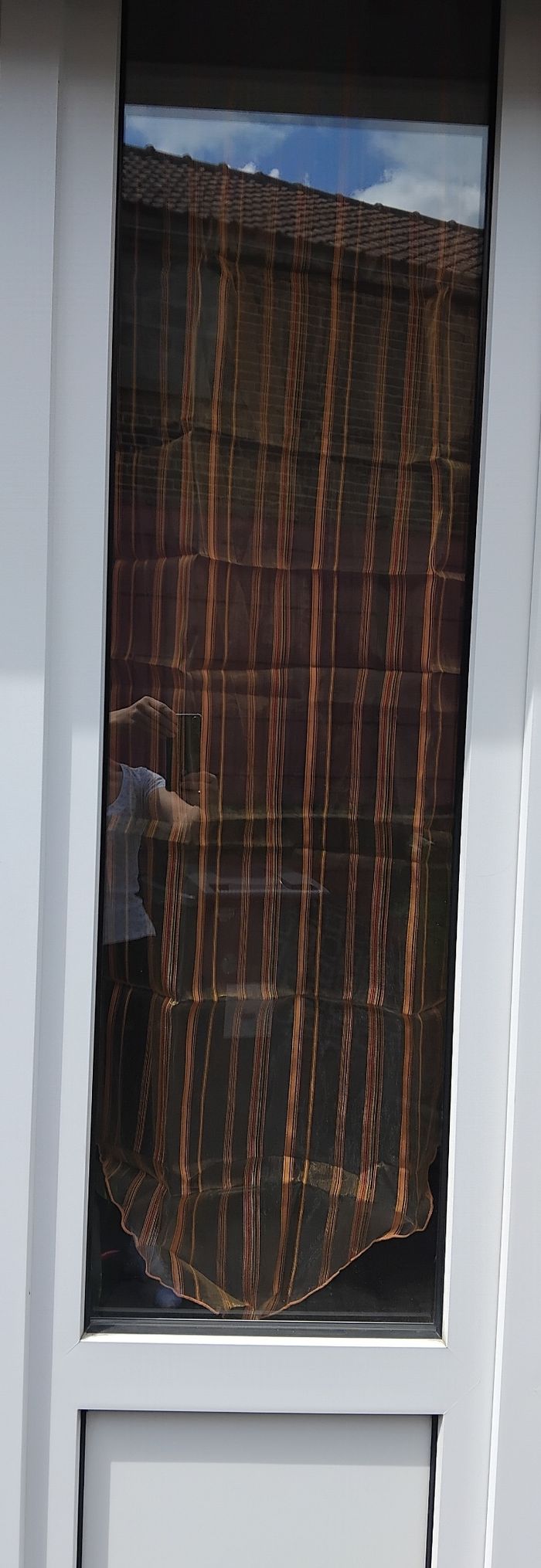 Paire de voilage orange 60×160  cm - photo numéro 3