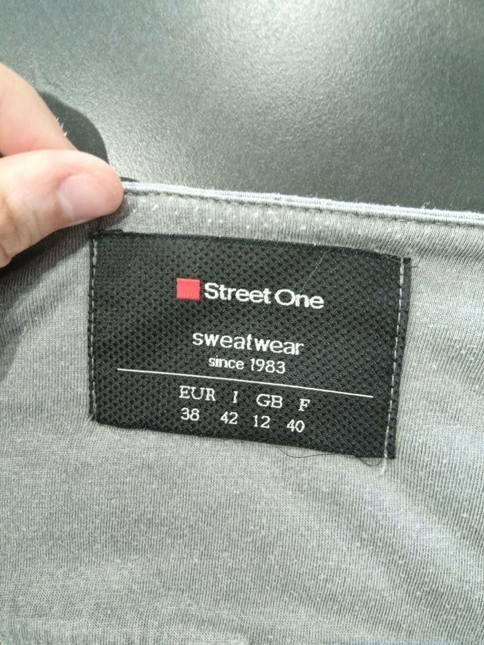 Gilet matelassé gris Street One – T. 40 (FR) | Col dentelle pailleté - photo numéro 6
