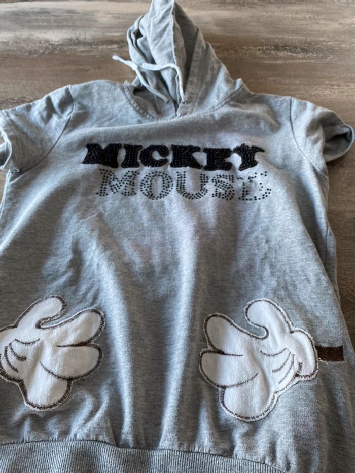 Sweat capuche printemps été Disney Mickey Mouse 12/16 ans ou XS/S - photo numéro 3