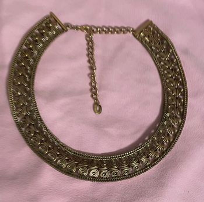 Collier Sautoir Ras-du-Cou en Bronze Doré La Marque Gil D’agena France - photo numéro 7