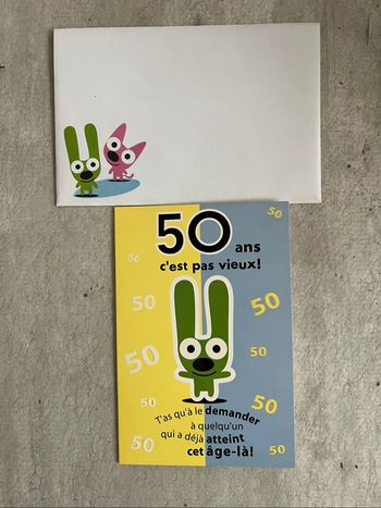 Carte anniversaire 50 ans