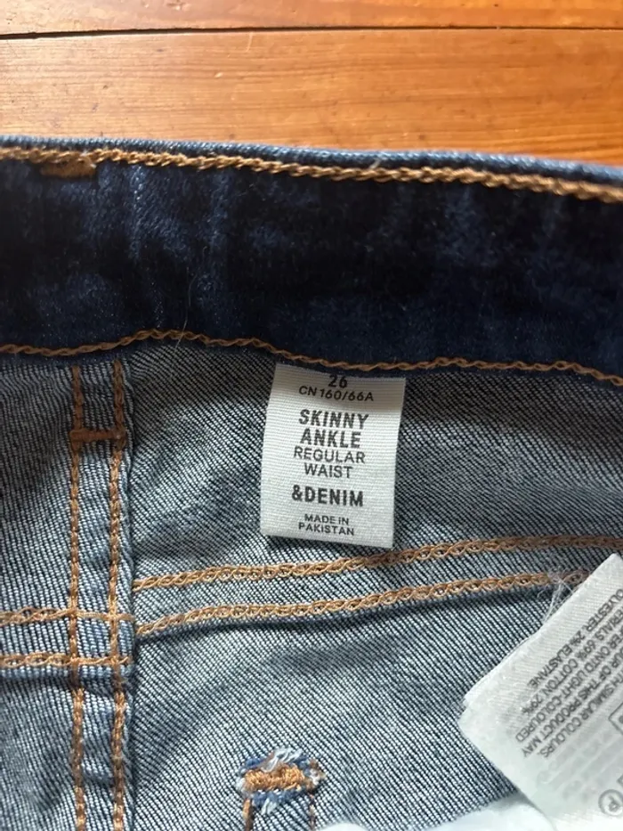 Pantalon bleu H&M &Denim – Skinny Ankle – Taille 36 - photo numéro 4