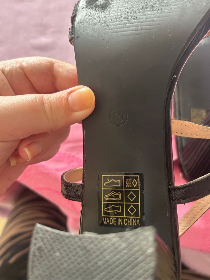 Sandales à talons taille 40 noires O’Moda - photo numéro 7