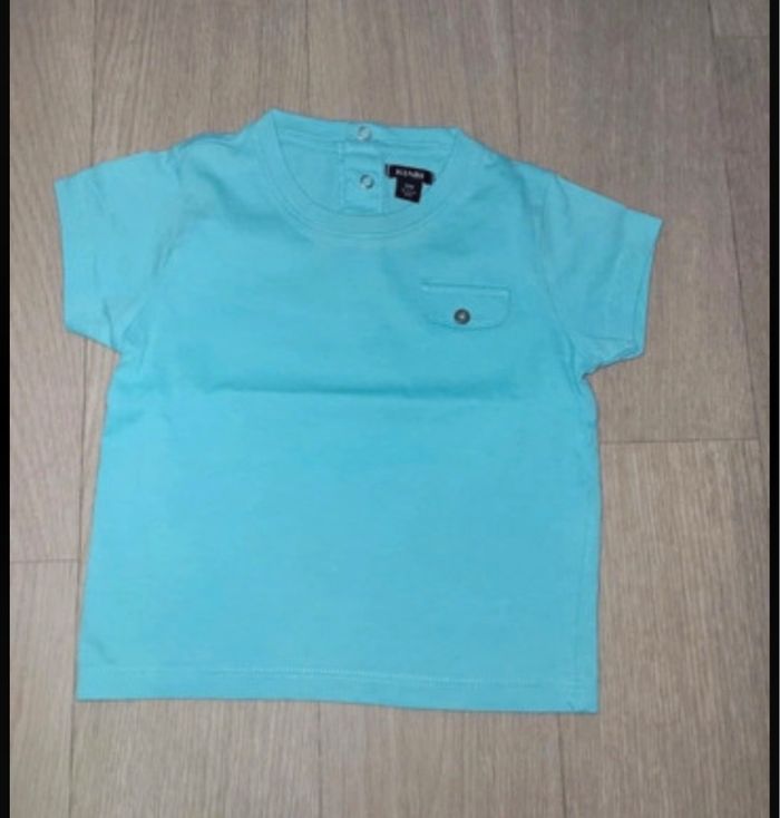 T-shirt bleu turquoise