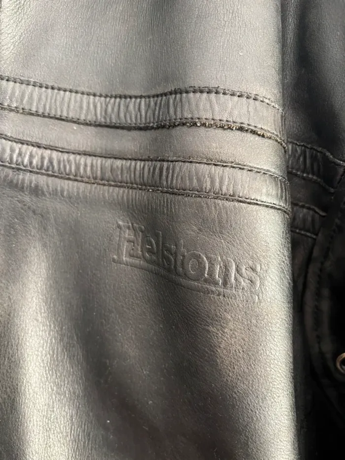 Veste en cuir de moto taille L Helstons - photo numéro 4
