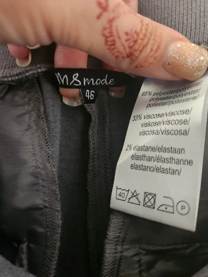 Pantalon gris élégant ms mode – Taille 46 - photo numéro 2