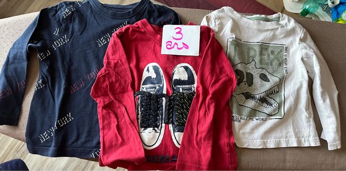 3 tee-shirts manches longues 3 ans