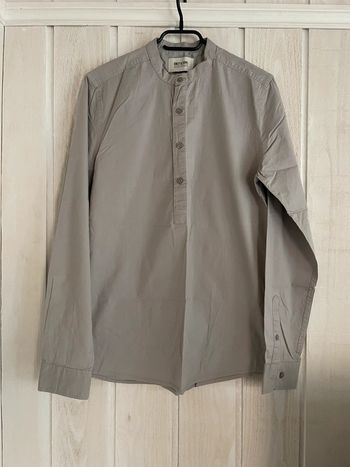 Chemise grise col Mao - Only & Sons - M