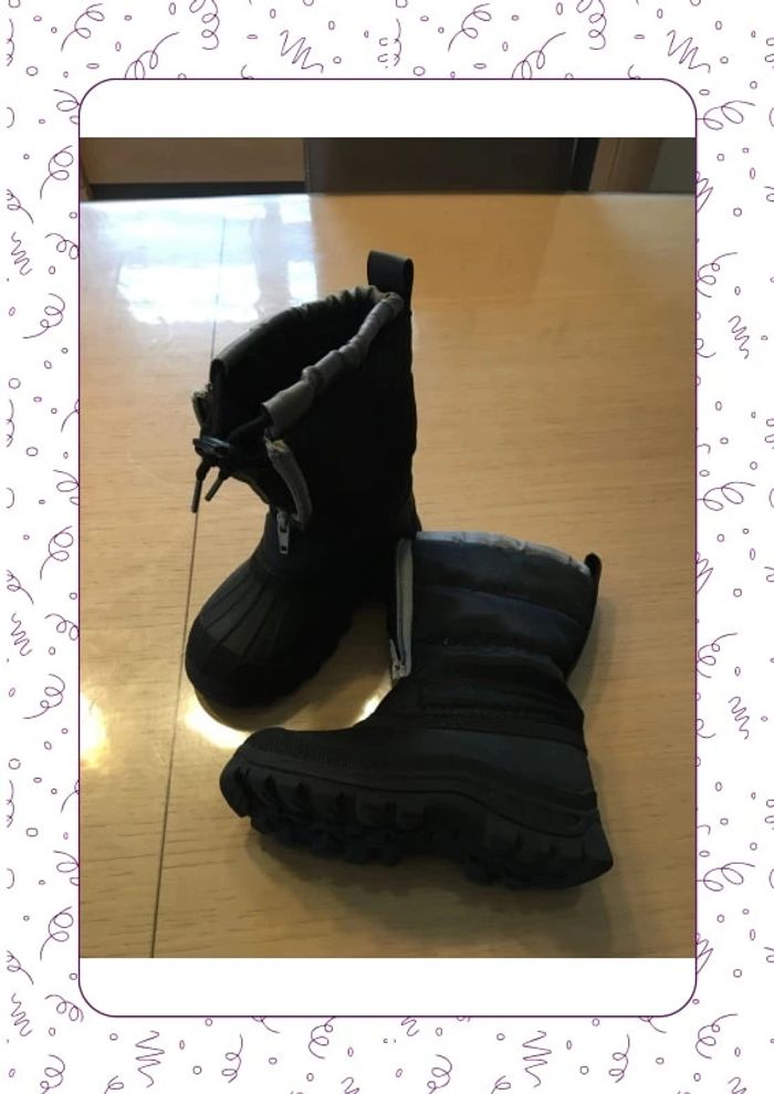 Bottes de neige noires taille 27