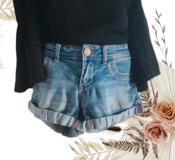 Short en jean bleu Mim 36