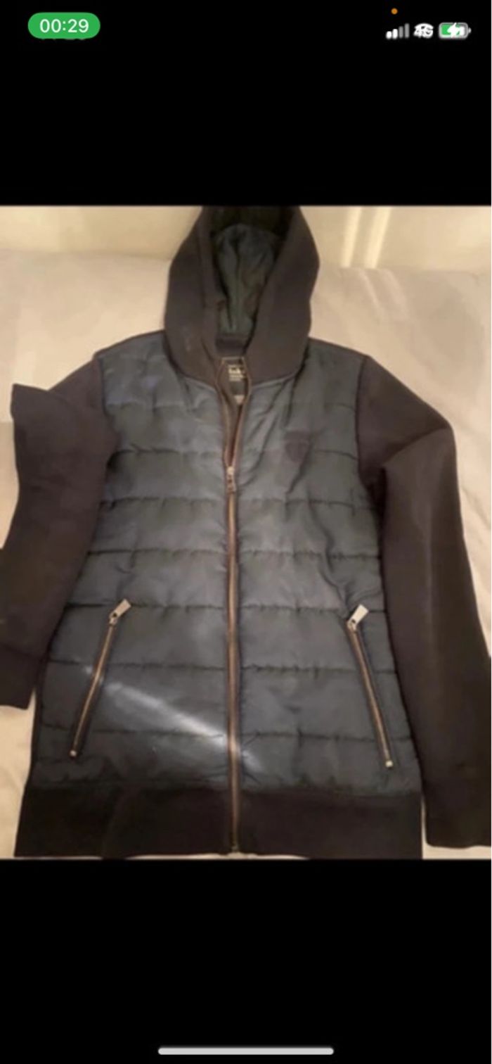 veste Redskins à capuche bleue