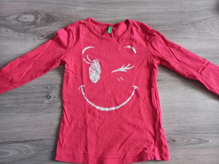 Tee-shirt longues manches 'Benetton' 7/8ans