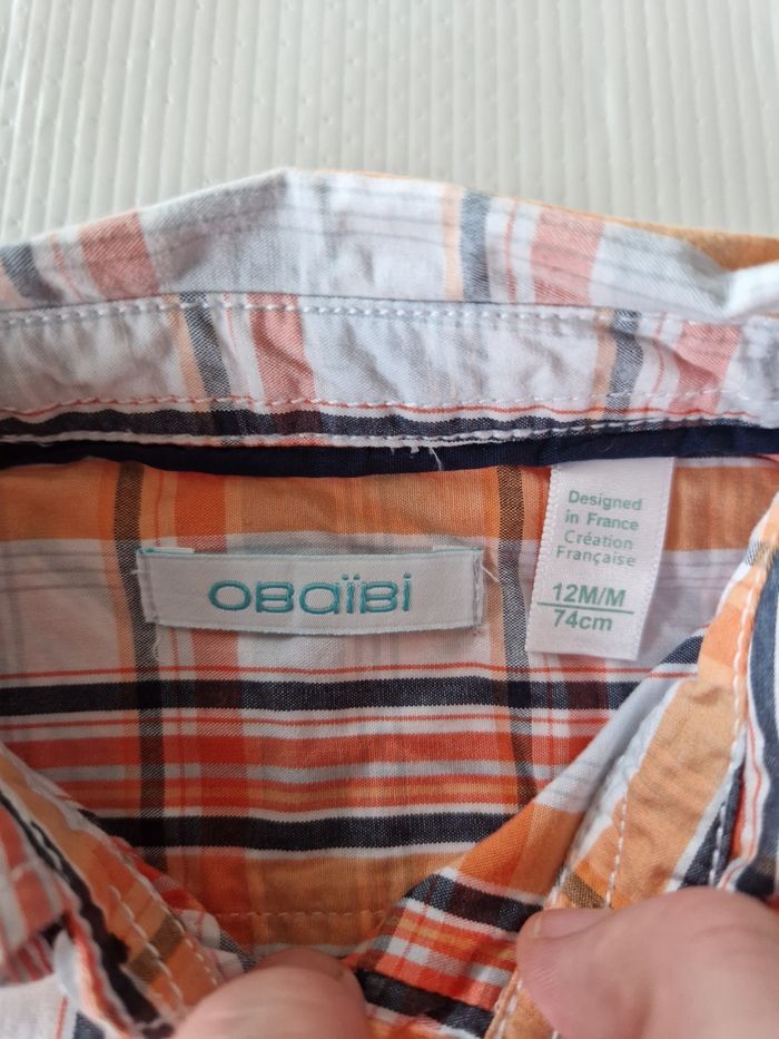 Chemise bébé garçon 12 mois (74 cm) - photo numéro 3