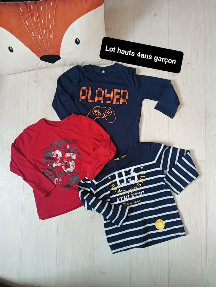 Lot hauts 4ans garçon