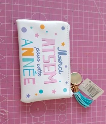 Porte monnaie ATSEM cadeau fin année