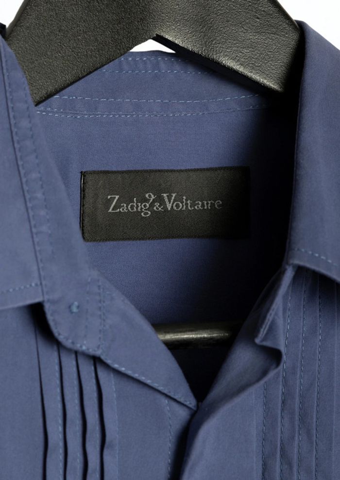 Chemise bleue blue shirt Zadig & Voltaire - Taille S - photo numéro 6