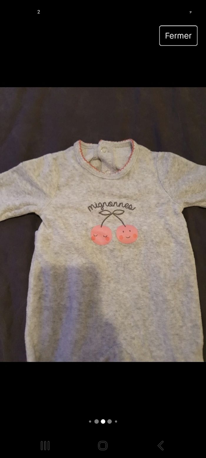 Lot 5 pyjamas fille 3 mois - photo numéro 5