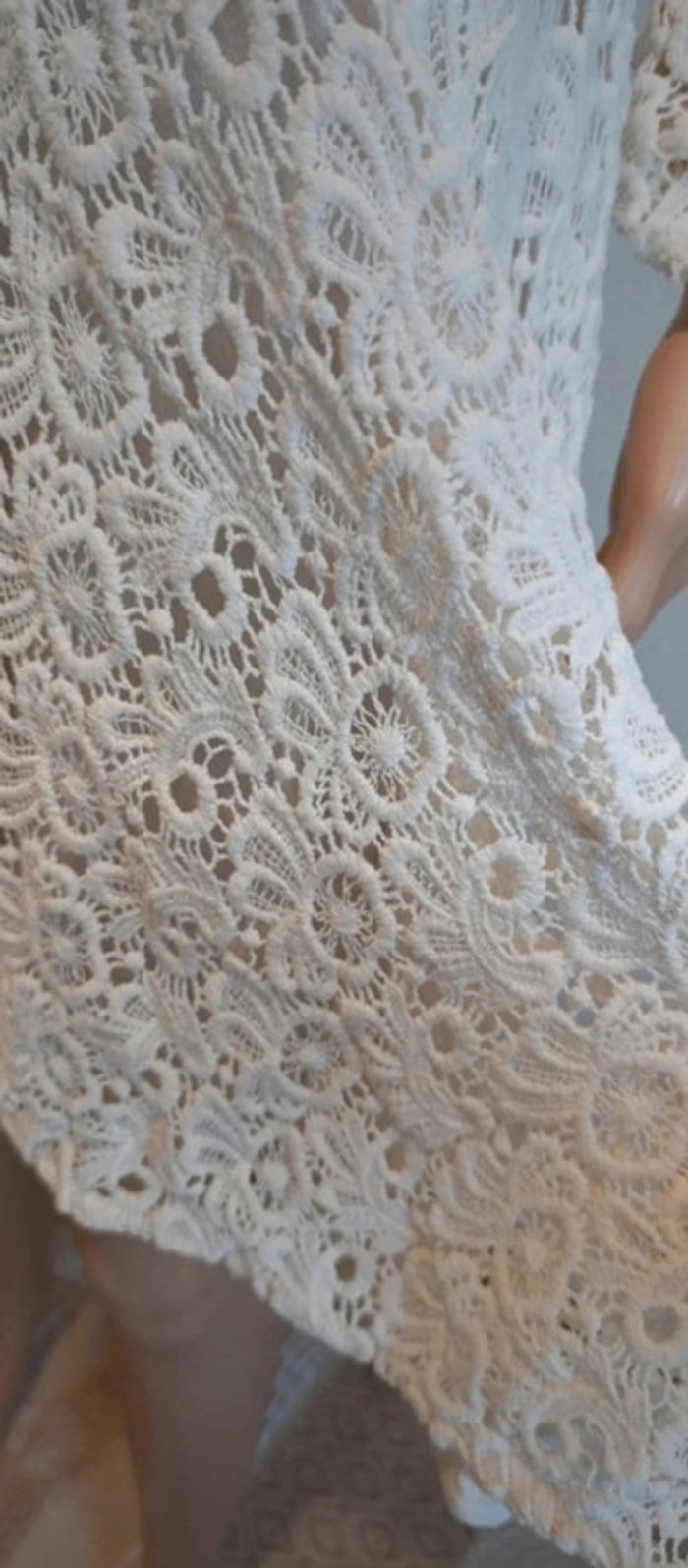 Magnifique robe bohème - chic boutique bohème crème taille M - photo numéro 2