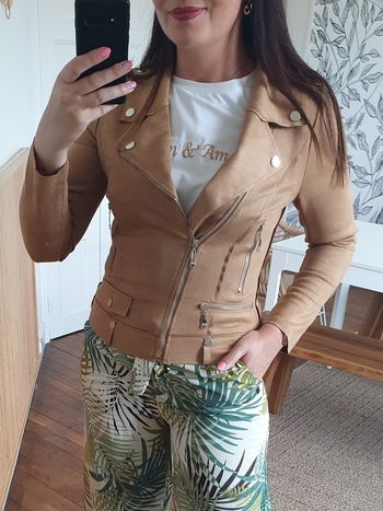 Perfecto suédine New York camel Taille M