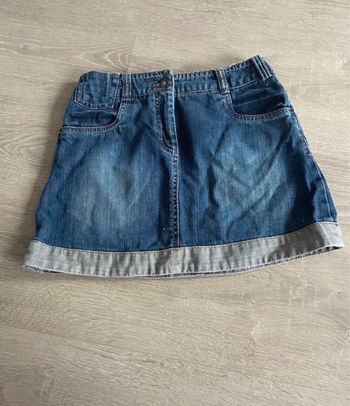 Jupe en jean délavé