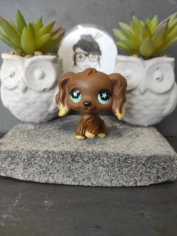 Littlest Petshop LPS chien epagneul spaniel 960 hasbro dog #geektradelpschien