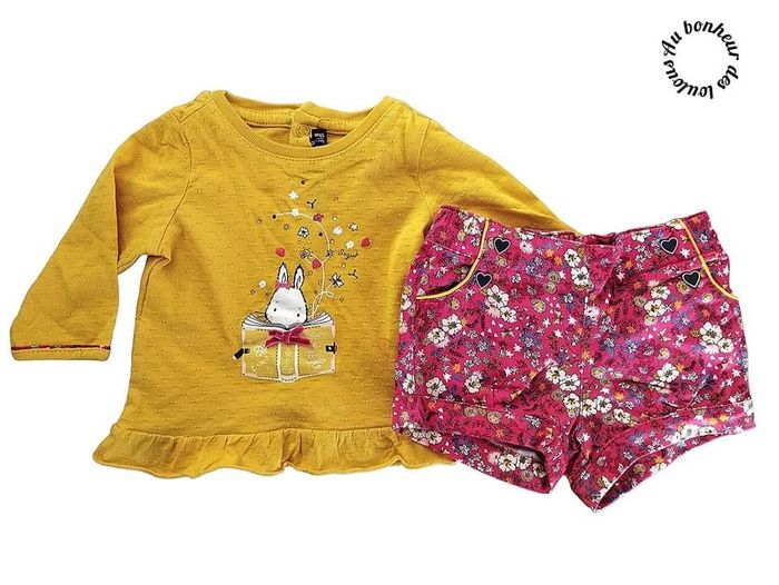 3 mois ensemble sergent major teeshirt et short