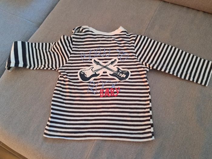 T-shirt manche longue 6 mois grain de blé - photo numéro 2