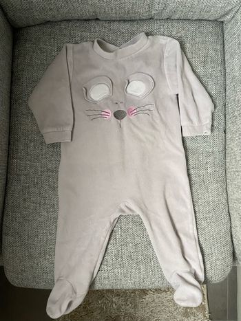 Pyjama gris souris 9 mois