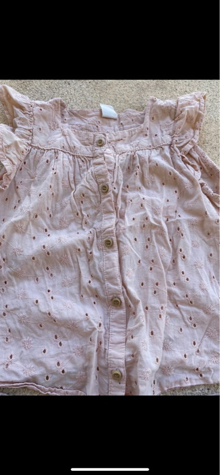 Ensemble brodé rose H&M - photo numéro 2