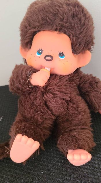 Ancienne Peluche Doudou Le Kiki Le Vrai Ajena Hauteur 18 Cm Vintage
