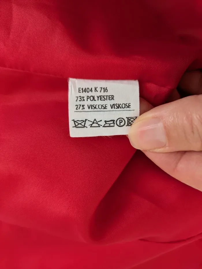 Veste blazer d'été rouge - taille 46 - photo numéro 7