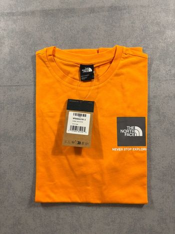 T-shirt The north Face Box Orange et Gris Taille S Neuf avec étiquette