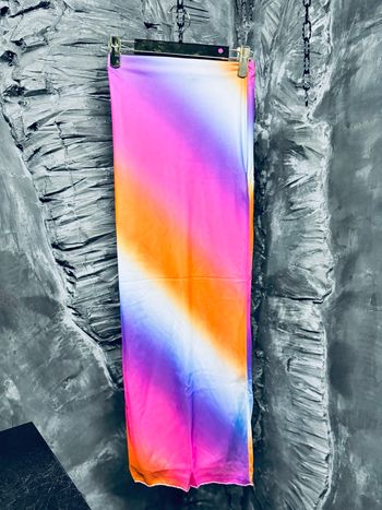 Longue jupe multicolore