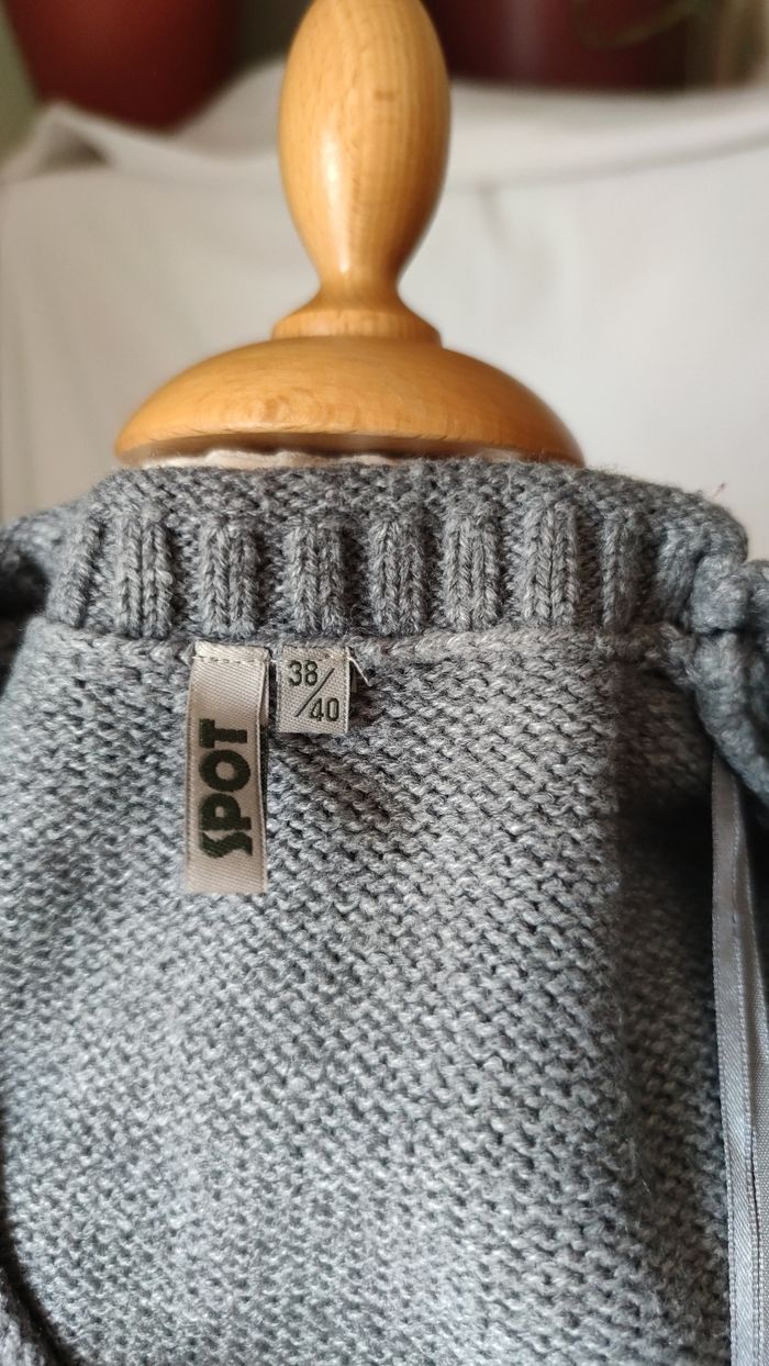 Robe pull en maille grise 38/40 - photo numéro 6