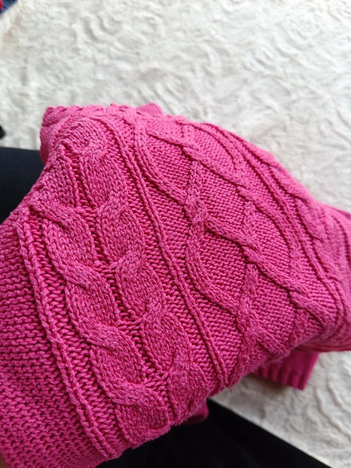 Robe pull manches longues Fille 18 mois maille Grain de blé - photo numéro 10