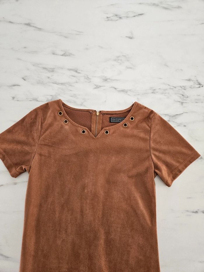 Chicaprie robe marron 14 ans - photo numéro 3