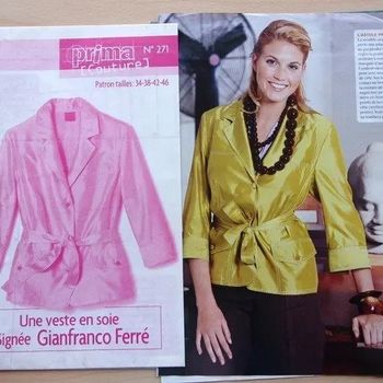 Patron couture une veste « Gianfranco Ferré »