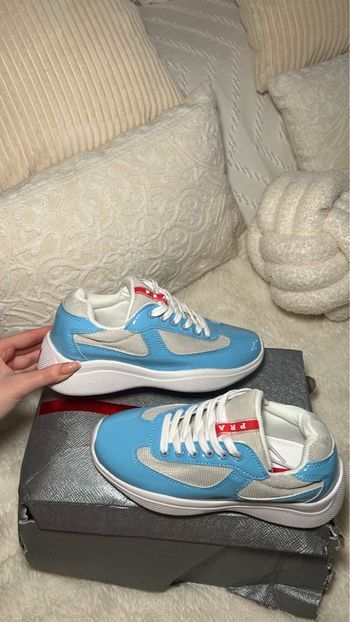 Baskets blanche et bleu