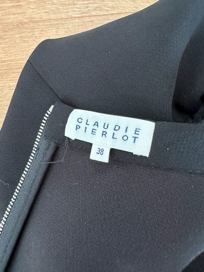 Robe Claudie Pierlot noire taille 38 - photo numéro 4