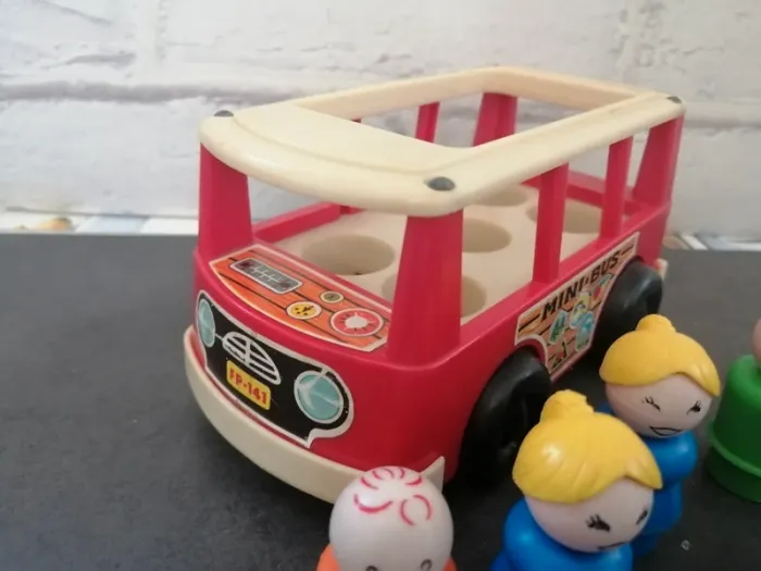 mini bus vintage fisher price - photo numéro 2