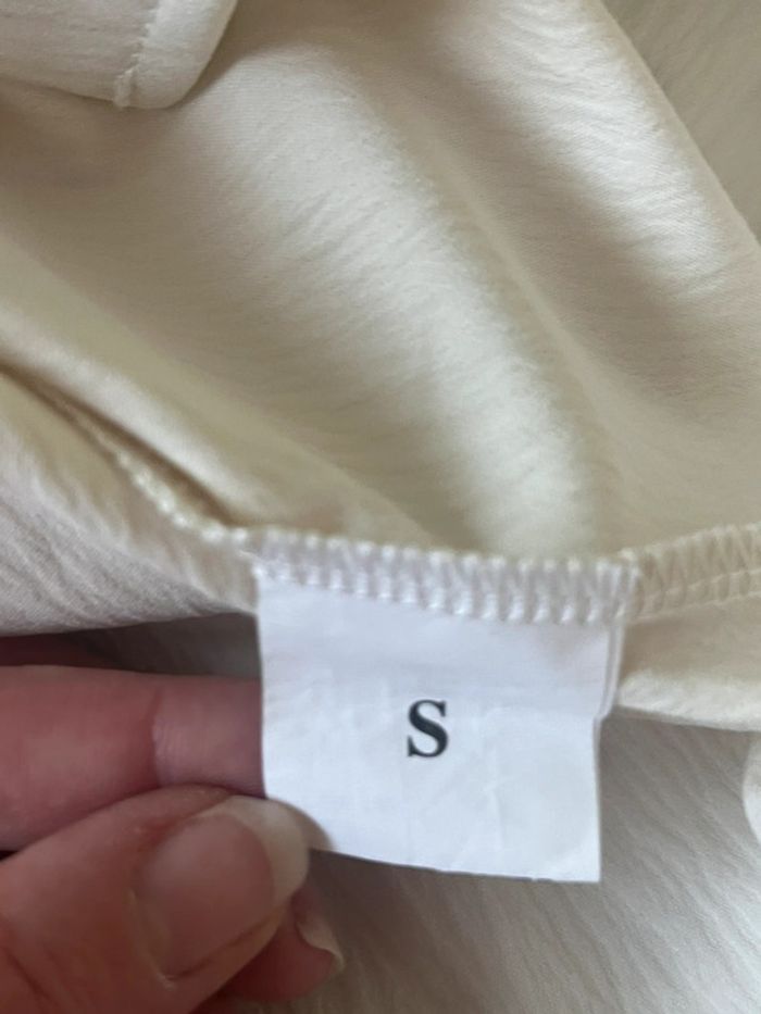 Chemise manche courte crème - photo numéro 3