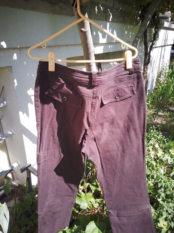 Pantalon large marron foncé - photo numéro 5