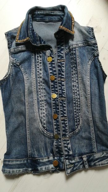 Veste en jean sans manche