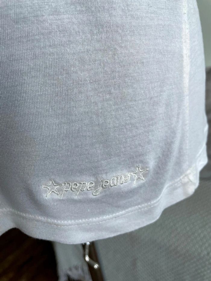 T-shirt blanc basic Pepe jeans. - photo numéro 3