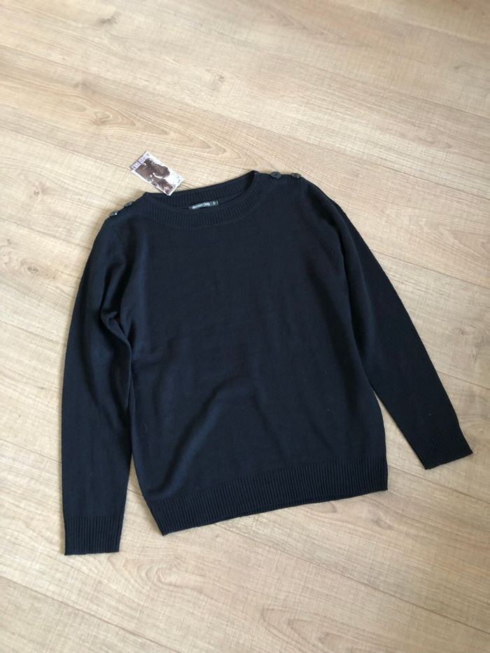 Pull noir neuf à manches longues Women Only taille 2 - photo numéro 7