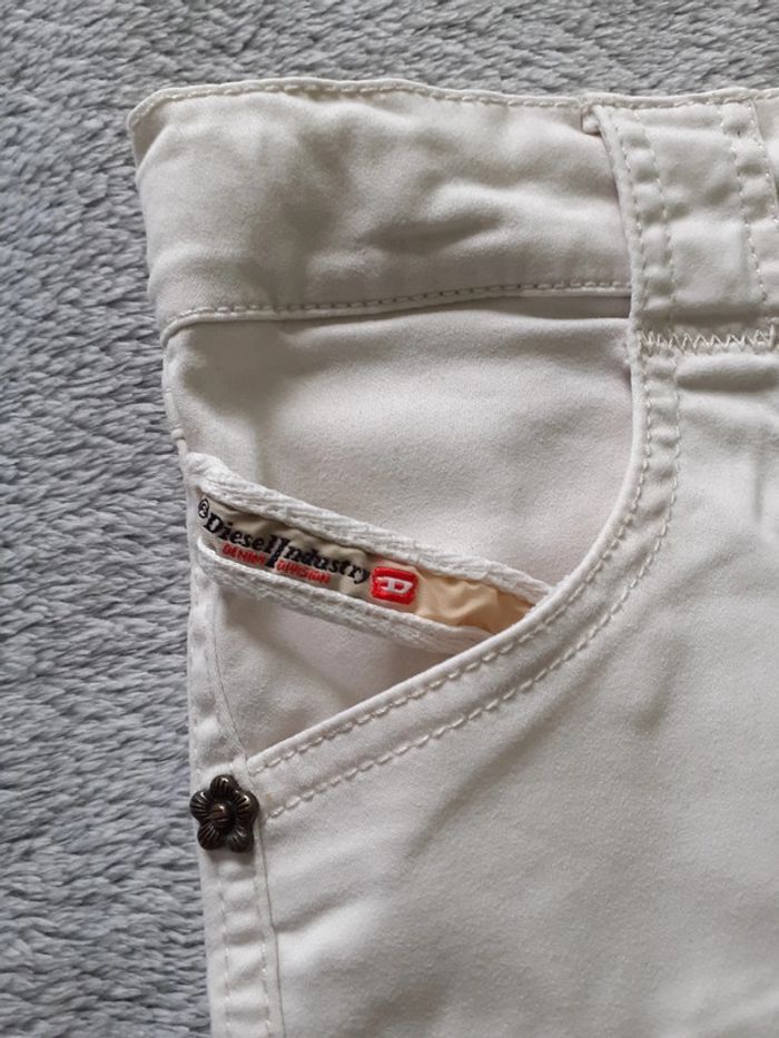 Jupe fille en jean blanche 8 ans - photo numéro 2