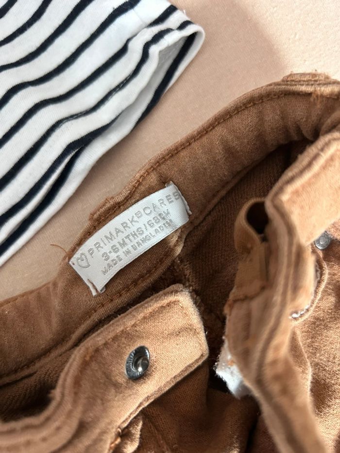 Ensemble tenues garçon pilote je t’aime t-shirt jeans 6 mois - photo numéro 4