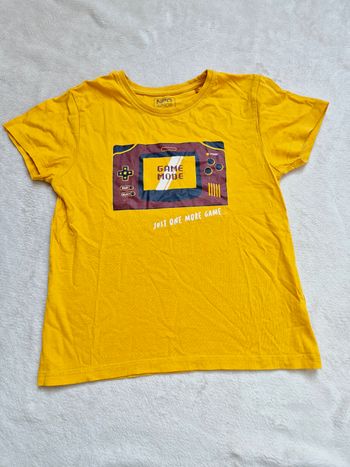 Joli t shirt jaune motif gamer garçon 10 ans npo junior